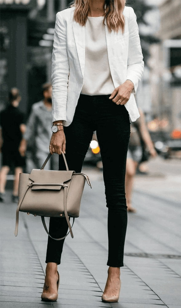 outfit leggings de vestir negros