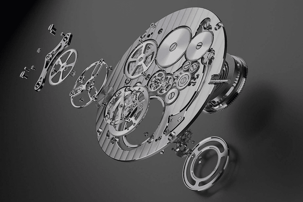 piezas de un tourbillon