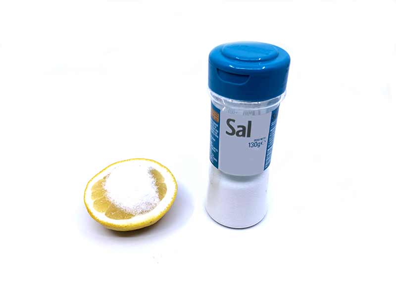 limpiar joyas plata limon sal