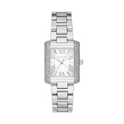 Conjunto de reloj multifunción para mujer Camille de Michael Kors de acero inoxidable y collar de acero, MK1054SET