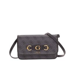 Guess Izzy SLG Phone Crossbody Coal Logo