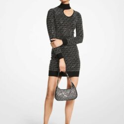 Michael Michael Kors - Vestido Corto De Manga Larga Y Escote Abierto