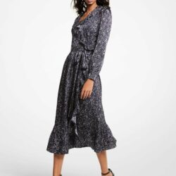 Michael Michael Kors - Vestido De Manga Larga Y Escote De Pico