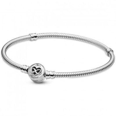 PANDORA Pulsera 599365C00-18 corazón infinito