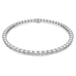 Swarovski Collar Millenia para Mujer, con Cristales Blancos, Talla Cuadrada, Baño de Rodio, Colección Milenia de Swarovski