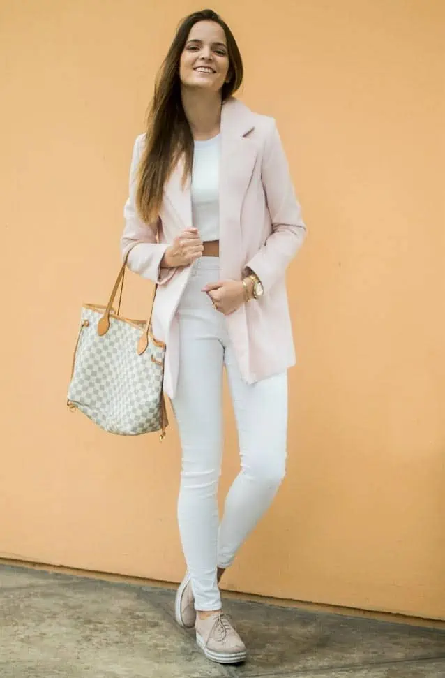 Outfit Con Pantalón Blanco Para Mujer Primavera Verano: Consejos Y Looks De  Moda