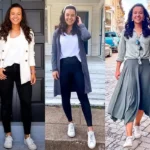 outfits para mujer con zapatillas blancas 1