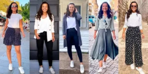 outfits para mujer con zapatillas blancas 1