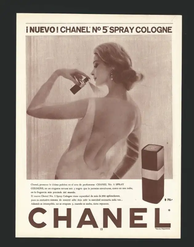 antiguo anuncio perfume chanel